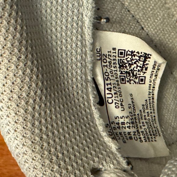 Nike Court Legacy Shoes | White/Desert Ochre/Black | 10.5m / 12w - Picture 13 of 15